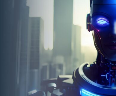 Modern Neon AI Facebook Post
